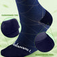 Bamboo Viscose Compression Socks for Women Men 2 Pairs 15-20mmHg Knee High Compression Socks Travel Nurse