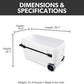 Igloo Maxcold Glide 110Qt Wheeled Cooler | Insulated Hard Shell Ice Chest