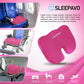 Sleepavo Office Chair Cushion - Seat Cushion for Tailbone Pain Relief - Butt Pillow for Coccyx, Sciatica, and Lower Back Pain - Orthopedic Chair Pad for Lumbar Support in Office Desk (Pink)