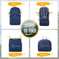 ZOMAKE Lightweight Packable Backpack 35L, Light Foldable Backpacks Water Resistant Collapsible Hiking Bag, Compact Folding Day Pack for Travel Camping(Navy Blue)