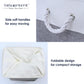 TheWarmHome Small Storage Baskets for Organizing,Storage Baskets for Shelves,Small Fabric Storage Bins W/Handles For Closet Nursery Toy Decorative Foldable (White&Grey, 11.8L*7.9W*5.2H-6 Pack)