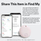 Reyke Smart Tag, Air Tracker Luggage Tracker, Works with Apple Find My (iOS Only), Item Locator for Key, Luggage, Backpack, Wallet, IP67 Waterproof, 2 Pack