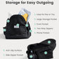 GROWNSY Ultra-Comfy Baby Carrier with Hip Seat, Enhanced Safety, Hands-Free Support for Newborn to Toddler (0-50 lbs), Multiple Pockets, Ergonomic, Adjustable Waistband, Minimalist Design – Black