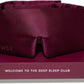 DROWSY Silk Sleep Mask. Face-Hugging, Padded Silk Cocoon for Luxury Sleep in Total Darkness. (La Vie En Rouge)