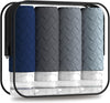 Travel Bottles for Toiletries, TSA Approved Silicone Travel Size Containers for Toiletries, BPA Free Leak Proof Refillable Essentials Accessories, Shampoo and Conditioner Bottles (Navy Blue)