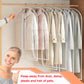 Clear Garment Bags Clothes Covers for Closet Storage (set of 12) Closet Cover for Open Closet Hanging Clothes Travel Bag Clothes Bags with Zipper Gown Garment Bag for Long Dresses