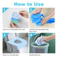 100 Packs Tear-Free Toilet Seat Covers Disposable for Adults and Kids, 16x24 Inch Waterproof Non-Slip Disposable Toilet Seat Cover for Travel, Public Toilet, Outdoors (Individual Package)