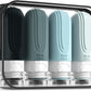 Travel Bottles for Toiletries, Tsa Approved 2oz Travel size Bottles, BPA Free Leak Proof Travels Toiletry Containers, Traveler Accessories with Toiletry Bag for Shampoo Liquid (4 Pack)