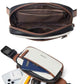 2L Fanny Packs Everywhere Belt Bag Small Fashion Crossbody Waist Pack Faux Leather Waterproof Sling Chest Bag For Women Black White
