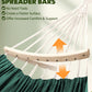 Chihee Cotton Hammock Large Soft Breathable Camping Hammock Holds Up to 660lbs Portable Tree Hammock with Detachable Spreader Bar Pillow 2 Strong Webbings 2 Carabiners Patio Garden Indoor Outdoor