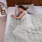 L'AGRATY Weighted Blanket - 60"x80" 15lbs Cooling Breathable Heavy Blanket Microfiber Material with Glass Beads Big for Adult All-Season Summer Fall Winter Soft Thick Comfort Blanket
