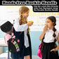 FlowFly Lunch box Insulated Soft Bag Mini Cooler Back to School Thermal Meal Tote Kit With Buckle and Mesh Side Pocket for Girls, Boys, BlackWithLetter