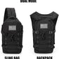 Jueachy Tactical Sling Bag for Men: Everyday Carry Gear 12L EDC CCW Concealed Carry Sling Bag 2-in-1 Shoulder Bag Backpack
