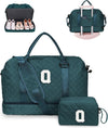 Womens Birthday Gift, Birthday Gift-Initial Travel Bag with Shoe Compartment, Personalized Weekender Bag, Monogram Overnight Bag for Women, Kids Duffel Bag with Makeup Bag (Letter Q) - Roamly