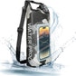 IP68 Waterproof Dry Bag, 2L - Roll Top Waterproof Pool Bag，Dry Bags for Kayaking Waterproof-w/Phone Pouch,Large Waterproof Phone Pouch,Boating & Kayak Accessories Camping (Gray 2L)