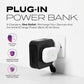 STATIK SmartCharge 5-in-1 Travel Power Bank with Wall Plug & Built in USB C Cables, 10000mAh International Travel Essentials & European Portable Charger, Compatible with iPhone 16/15/14 iPad & Samsung