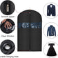 Univivi 16 Pack Suit Garment Bag for Men, 40-Inch Suit Cover Bag Garment Bag for Multiple Suits for Closet Storage with Clear Window for Suit Jacket, Skirt, Shirt and Coat, Black, UN0755