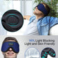 LC-dolida Sleep Headphones, Sleep Mask Bluetooth Wireless Music Eye Mask, Sleeping Headphones for Side Sleepers Sleep Mask with Bluetooth Headphones Ultra-Thin Stereo Speakers Perfect for Sleeping