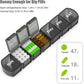 Extra Large Pill Organizer 3 Pack, XL Pill Box 7 Day, Weekly Pill Case with Large Capacity, Jumbo Organizer, BPA Free (Black+White+Blue)