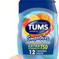 DMI 76-Piece First Aid Kit and TUMS 12 Count Smoothies Extra Strength 750mg Calcium Carbonate Antacid Chewable Tablets Bundle