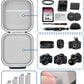 Krypthos Travel Camera Storage Case Compatible with Canon EOS Rebel T7/ R100/ R50/ 90D/ 2000D Nikon D7100/ D7500 Sony Alpha ZV-E10, Camera Protective Storage Holder Organizer Bag Carrying Bag