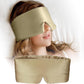 Silk Sleep Mask for Women and Men, Side Sleeper, 22 Momme Pure Mulberry Silk Total Blackout 100% Mulberry Eye Mask with Adjustable Headband Full Size, Eye Masks for Sleeping and Travel