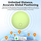 Air Tags Tracker 2-Pack, Item Finders Work for Apple Find My APP(iOS Only) Tracker Tags for Keys, Luggage, Backpack etc,Replaceable Battery, IP67 Waterproof with Holder Keychain,Sky Blue and Green
