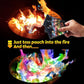 HGD (50 PCS) Magic Campfire Fire Color Changing Packets for Fire Pit, Indoor/Outdoor Fireplace, Bonfire - Rainbow Magical Flame, Camping Accessory, Compatible with Wood