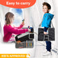 PILLANI Kids Travel Tray for Car - Car Seat Tray for Kids Travel, Road Trip Essentials - Carseat Table for Roadtrip Activities - Must Have Toddler Lap Desk Organizer for Airplane - Car Accessories