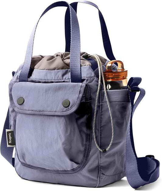 Bellroy Cinch Bucket Bag (compact 9 liter lightweight crossbody bag with external organization, internal zip pocket, adjustable shoulder strap, and adapts to be carried three ways) - LilacHaze