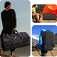 Vomgomfom 32" Soft-Sided Foldable Wheeled Travel Duffel Bag,Expandable 110L to 140L Rolling Cargo Bag with 2 Wheels and Multiple Pockets,Black-red - Roamly