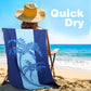 Large Beach Towel, 71" x 39" Oversized Lightweight Compact Quick Dry Sand Free Towel for Travel Swim Pool Yoga Gym Camping (Blue)