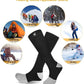 SNOW DEER Upgraded Rechargeable Electric Heated Socks,7.4V 2200mAh Battery Powered Cold Weather Heat Socks for Men Women,Outdoor Riding Camping Hiking Motorcycle Skiing Warm Winter Socks