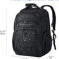 KROSER TSA Friendly Travel Laptop Backpack 18.4 inch XXXL Gaming Backpack Water-Repellent College Daypack Business Backpack with RFID Pockets & USB Port for Men/Women-Black - Roamly