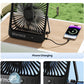 Warmco 20000mAh 8-inch Portable Camping Desk Fan, [15-48H Working Hours] Ultra-thin LED Light Rechargeable Battery Powered Travel Fan for Outdoor, Indoor, Cruise Essentials 2025