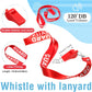 Halloween Guard Visor Hat Emergency Whistles with Lanyard Red Guard Hat Sun Visor Caps for Men and Women Costume