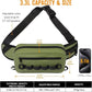 Dovesun Waterproof Fishing Fanny Pack for Men 3.3L Fly Fishing Bag Chest Pack with Airtight Zipper