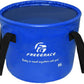 Premium Collapsible Bucket by Freegrace - Compact Portable Folding Water Container - Lightweight & Durable - Includes Handy Tool Mesh Pocket