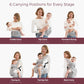 Momcozy Baby Carrier with Hip Seat, 2-in-1 Forward-Facing Carry for Active Babies, Detachable Hands-Free Carrier up to 44lbs, Breathable Infant Carrier Fits Waist Sizes up to 45 Inches, AirMesh Grey