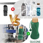 Collapsible Water Bottles,650ml,Leak Proof,Reuseable BPA Free Silicone Foldable Water Bottles,Durable Lightweight for Travel Gym Camping Hiking,Compact Size Portable Sports Water Bottle (Dark Green)