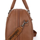 Wrangler Travel Duffel Bag Large Weekender Bag for Women Designer Carry on Overnight Bag for Trips Leather Luggage Bag Brown - Roamly