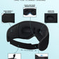 LC-dolida Sleep Headphones, 3D Sleep Mask Bluetooth Wireless Music Eye Mask, Sleeping Headphones for Side Sleepers Sleep Mask with Bluetooth Headphones Ultra-Thin Stereo Speakers Perfect for Sleeping