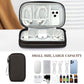FYY Electronic Organizer, Travel Cable Organizer Bag Pouch Electronic Accessories Carry Case Portable Waterproof Double Layers Storage Bag for Cable, Charger, Phone, Earphone, Medium Size- Coffee