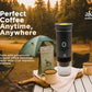 3-in-1 Portable Coffee Maker – Electric Espresso Machine for Travel – Compatible with Ground Coffee, NS & DG Capsules – USB-C Rechargeable Portable Espresso Maker (Gray)