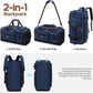 UKEIN Luggage Sets 5 Piece, Carry On Luggage 20In With Spinner Wheels, Hardside Suitcase Set with TSA Lock,Durable Large Suitcase With Travel Backpack for Men-20/24/28in (Blue, 5 piece set)