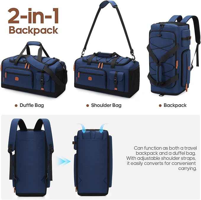 UKEIN Luggage Sets 5 Piece, Carry On Luggage 20In With Spinner Wheels, Hardside Suitcase Set with TSA Lock,Durable Large Suitcase With Travel Backpack for Men-20/24/28in (Blue, 5 piece set)