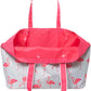 geckobrands Oversized Beach Tote – Large and Stylish Beach Bag with 4 Exterior Pockets and Zippered Internal Compartment - Roamly