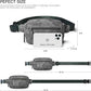 2L Fanny Packs Everywhere Belt Bag Small Fashion Crossbody Waist Pack Faux Leather Waterproof Sling Chest Bag For Women Trendy Grey