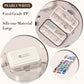 Travel Pill Organizer Box with Medicine Labels, 7 Compartments Portable Pill Case, Daily Medication Organizer Storage Pill Container for Pocket Pharmacy(Pearly White, L)