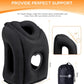 Sunany Travel Pillow, Upgraded Plane Pillow for Long Flights, Inflatable Neck Pillow Used for Airplanes,Cars,Buses,Trains,Office Napping with Eye Mask,Earplugs (Black)